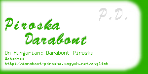 piroska darabont business card